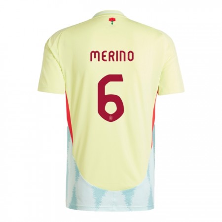 Camisola Espanha Mikel Merino 6 2º Equipamento Euro 2024 Manga Curta